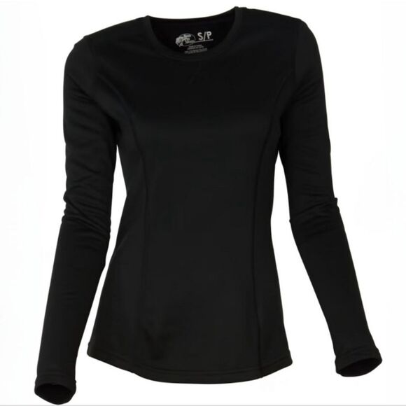 Bass Pro Shops Girls Thermal Fleece Long-Sleeve Crewneck Pullover Top - Picture 1 of 11